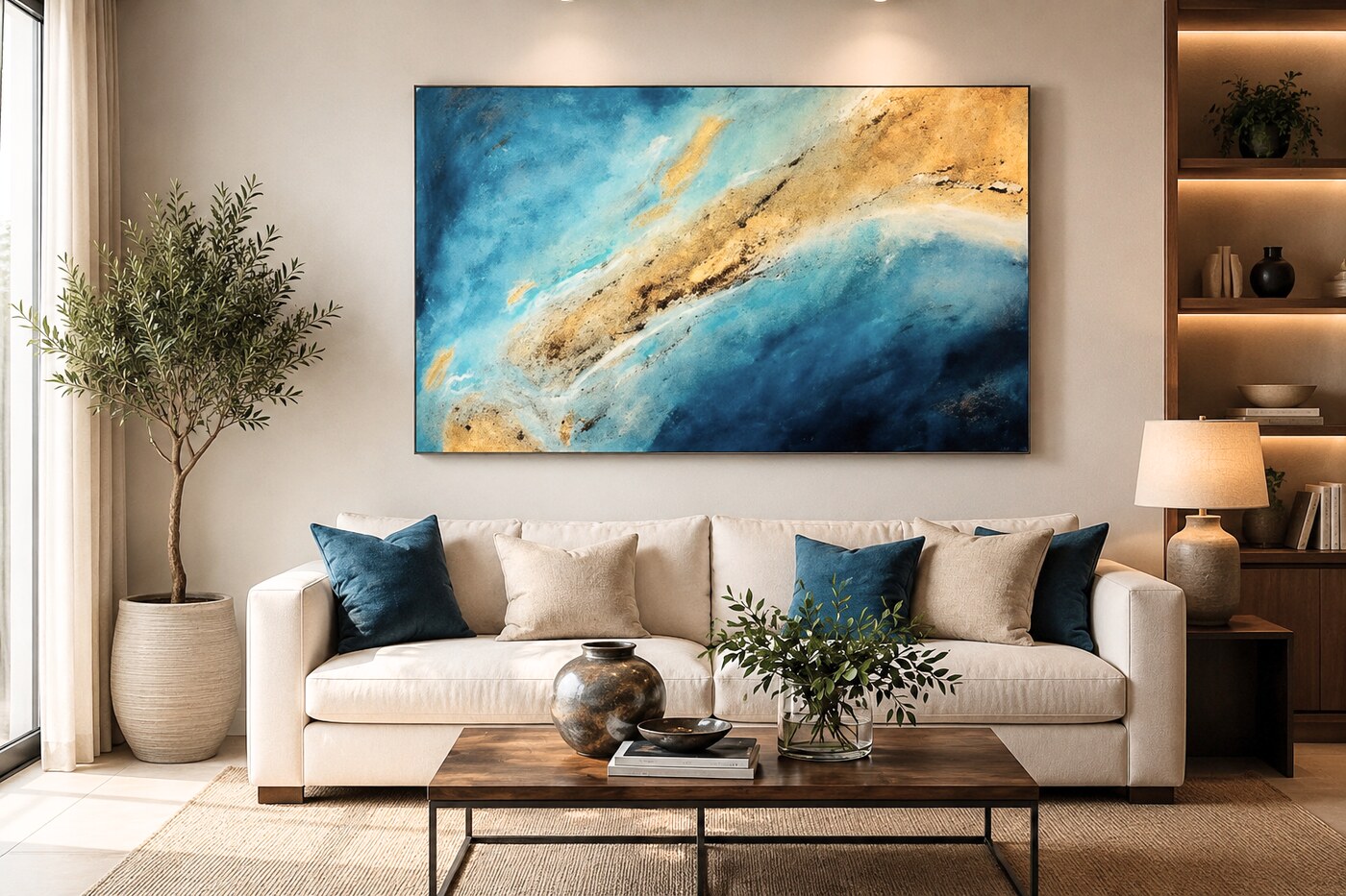 Geografía del Alma (139 × 90 cm), obra original de Adriana Fernández