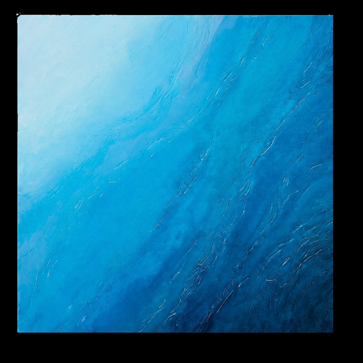Costa de Ibiza (105 × 104 cm), obra original de Adriana Fernández